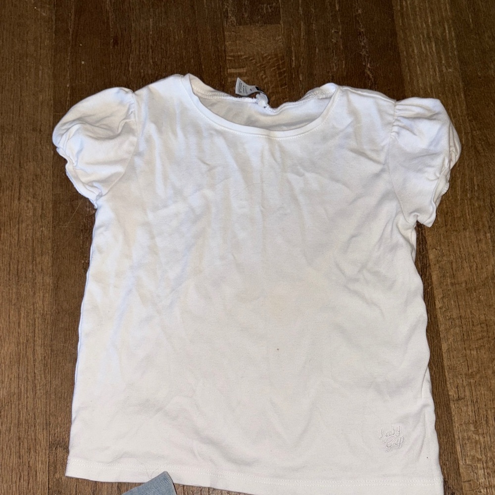 GAP White Short Sleeve Kids Tee